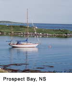 Sailboat in Prospect Bay, NS